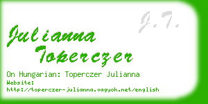 julianna toperczer business card